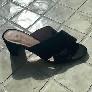 MADEWELL crisscross slide heels